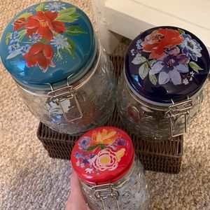 The Pioneer Woman set of glass canisters